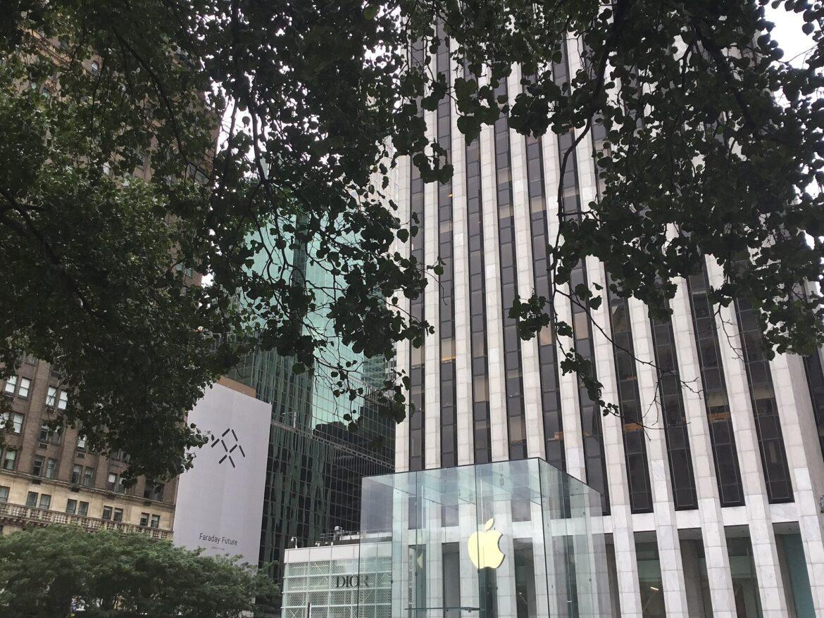 Apple Store on Fifth Avenue in New York, where the iPhone Duo is sold