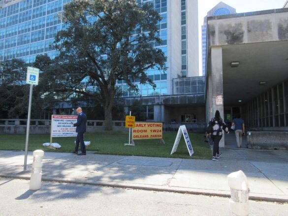Early voting site in New Orleans as early voting 2026 picks up