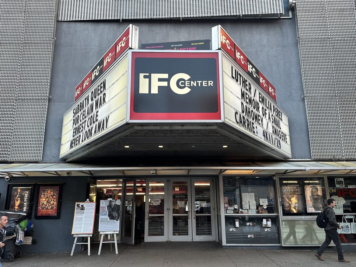 Movie theater marquee as Clayface box office numbers come in