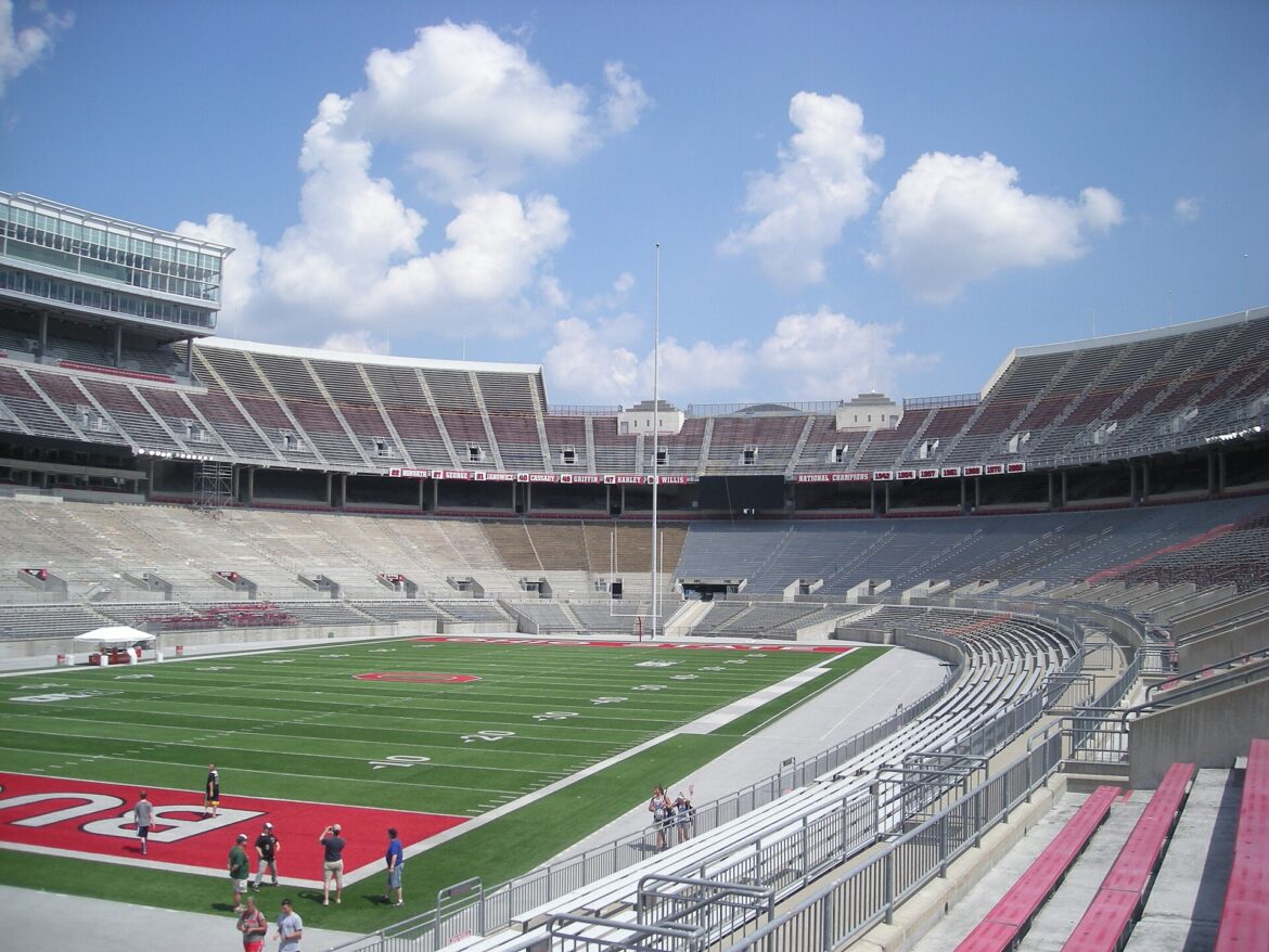 Ohio Stadium in Columbus, home of the Buckeyes, after the Julian Sayin injury